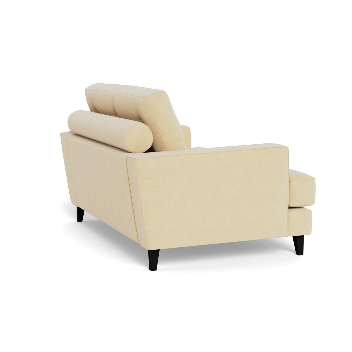 Heal's Mistral Loveseat Smart Luxe Velvet Biscuit Natural Feet - Heal's UK Furniture – image 4