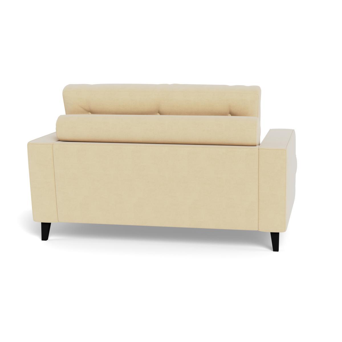Heal's Mistral Loveseat Smart Luxe Velvet Biscuit Natural Feet - Heal's UK Furniture – image 5