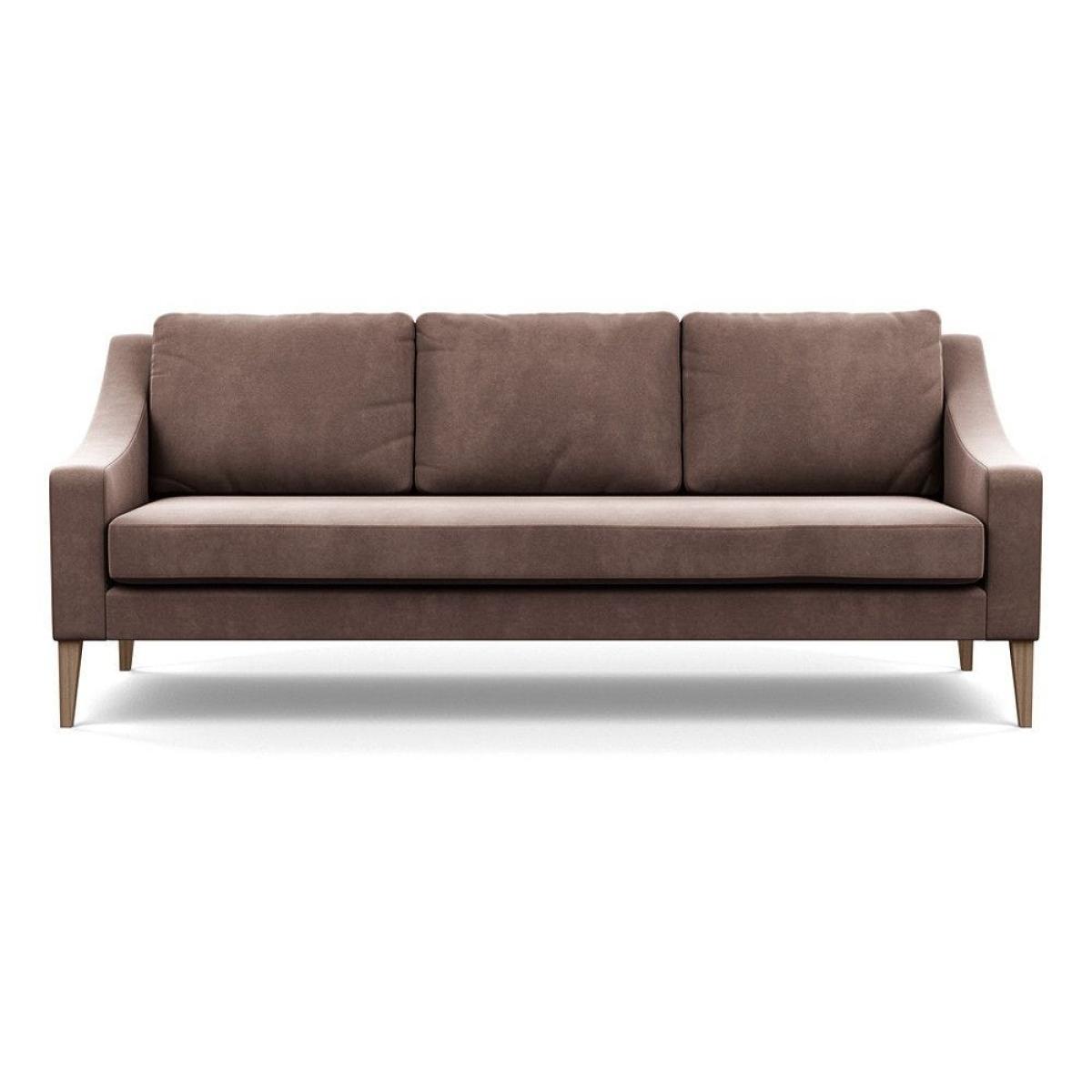 Heal's Eton Loveseat Smart Luxe Velvet Mushroom Black Feet - Heal's UK Furniture – image 18