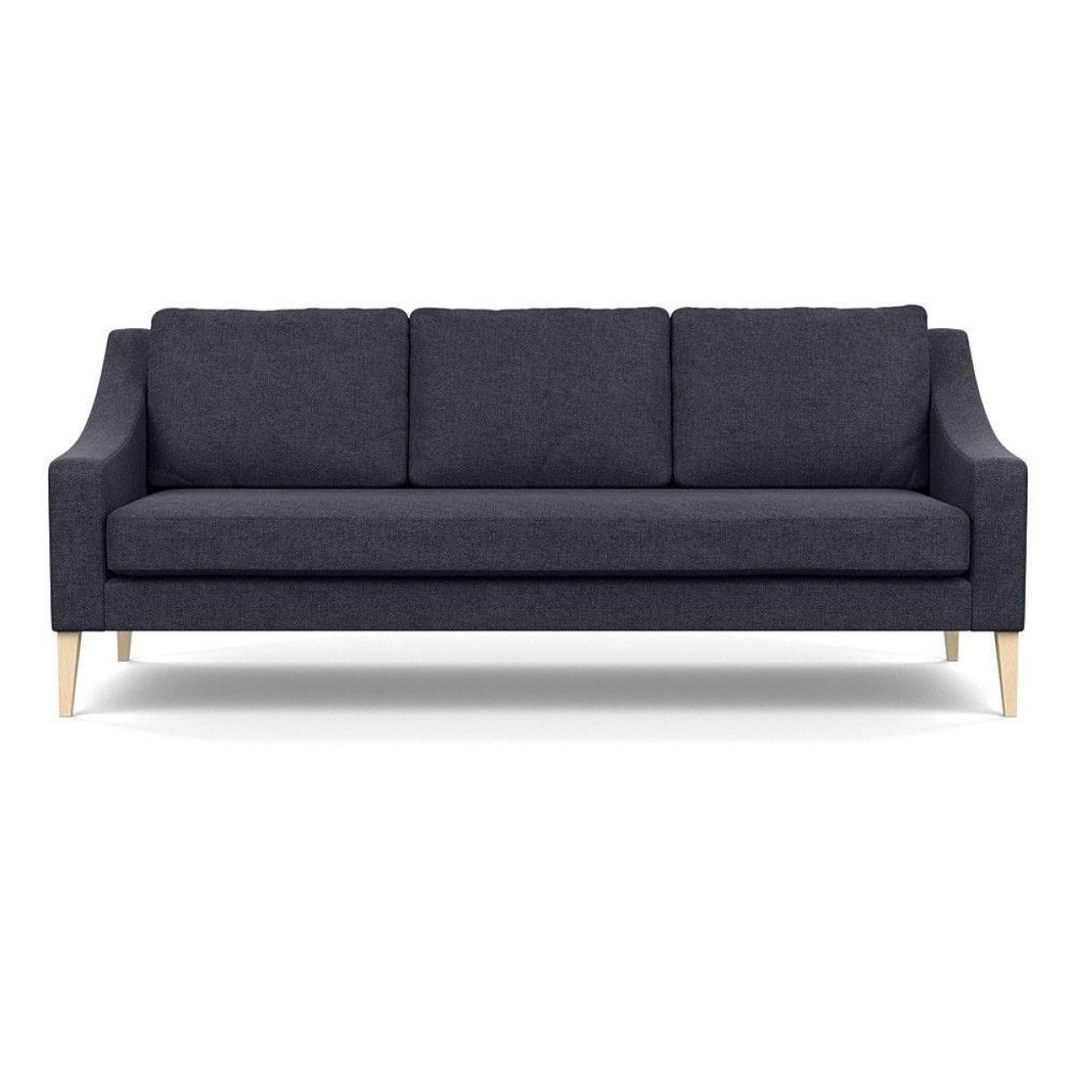 Heal's Eton Loveseat Smart Luxe Velvet Mushroom Black Feet - Heal's UK Furniture – image 3