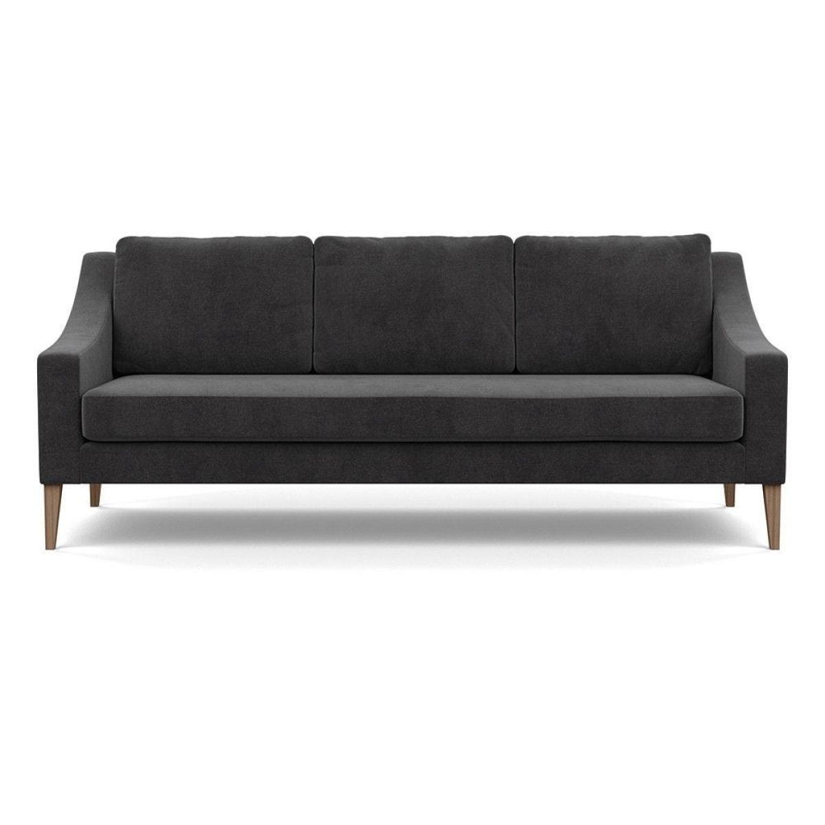 Heal's Eton Loveseat Smart Luxe Velvet Mushroom Black Feet - Heal's UK Furniture – image 46