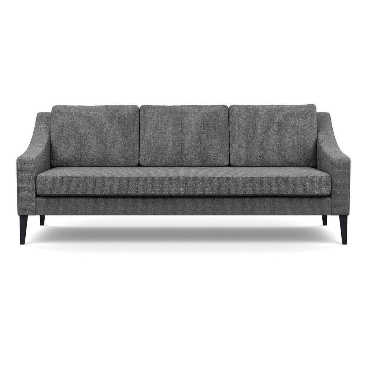 Heal's Eton Loveseat Smart Luxe Velvet Mushroom Black Feet - Heal's UK Furniture – image 7
