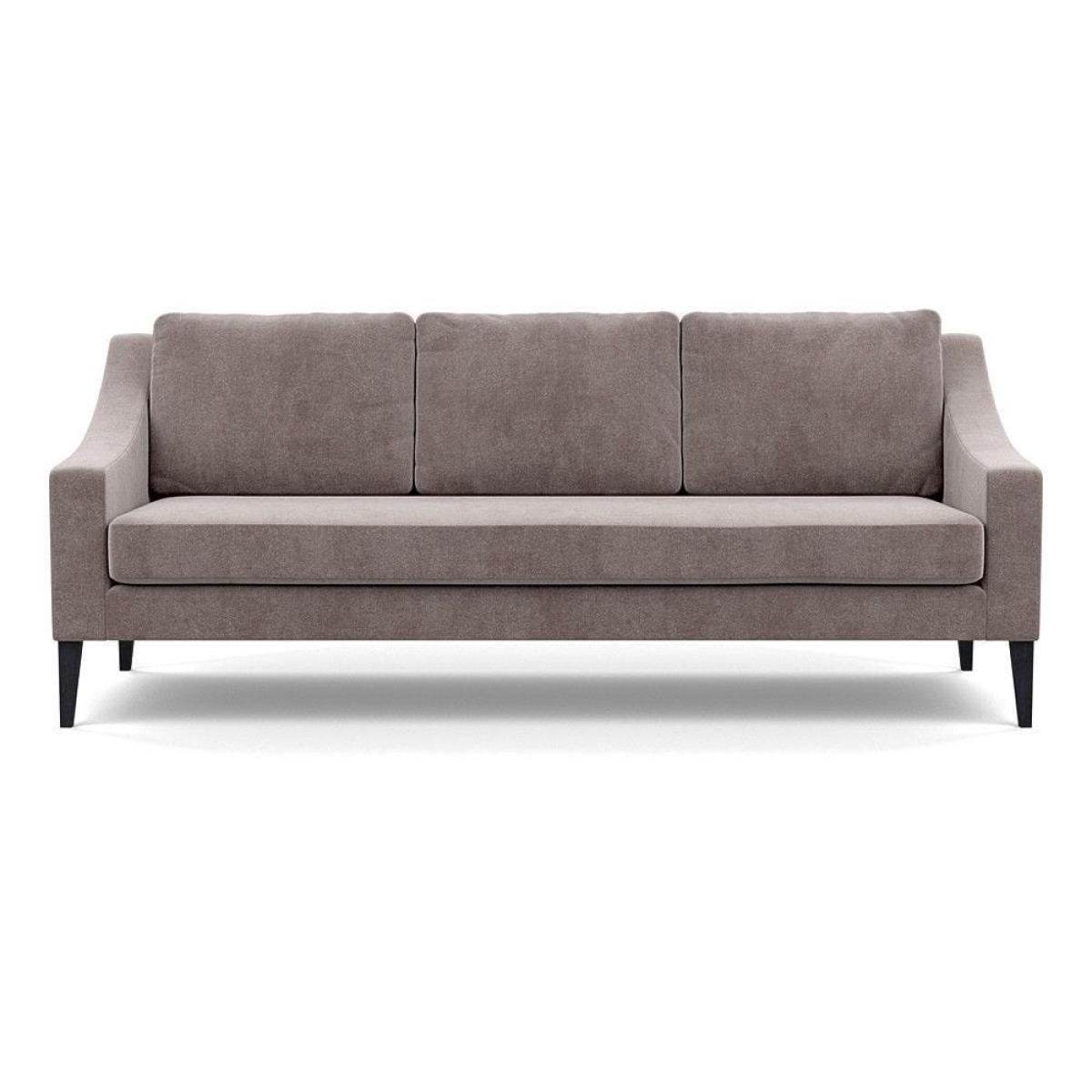 Heal's Eton Loveseat Smart Luxe Velvet Mushroom Black Feet - Heal's UK Furniture – image 9
