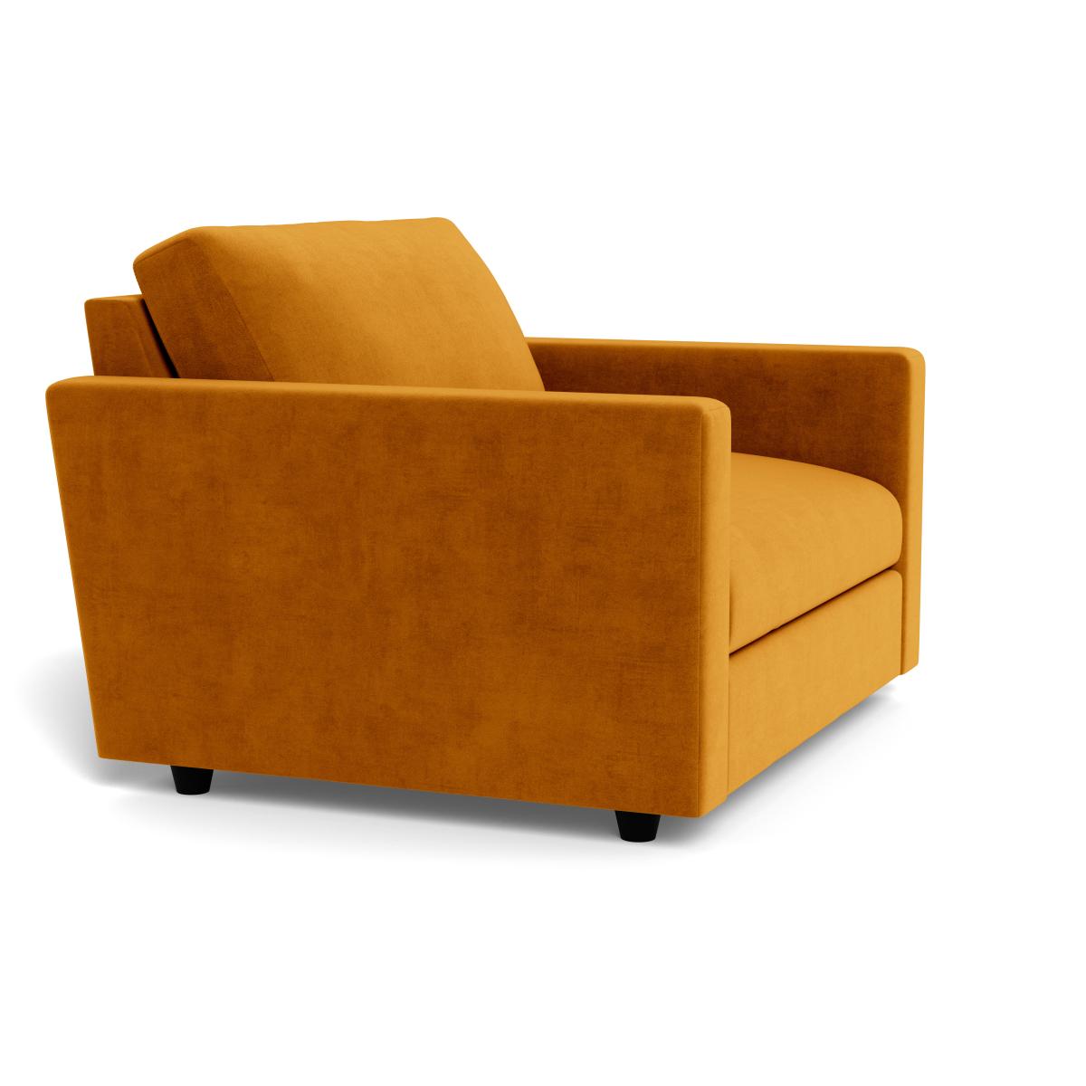 Heal's Nimbus II Loveseat Smart Luxe Velvet Cognac Black Feet – image 3