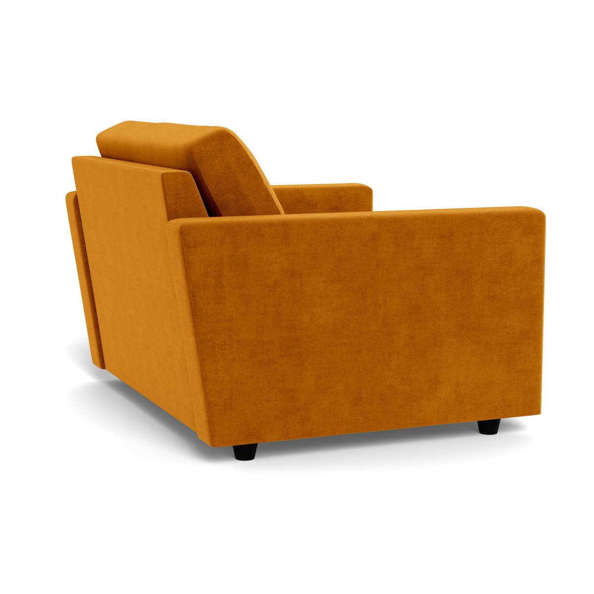 Heal's Nimbus II Loveseat Smart Luxe Velvet Cognac Black Feet – image 5