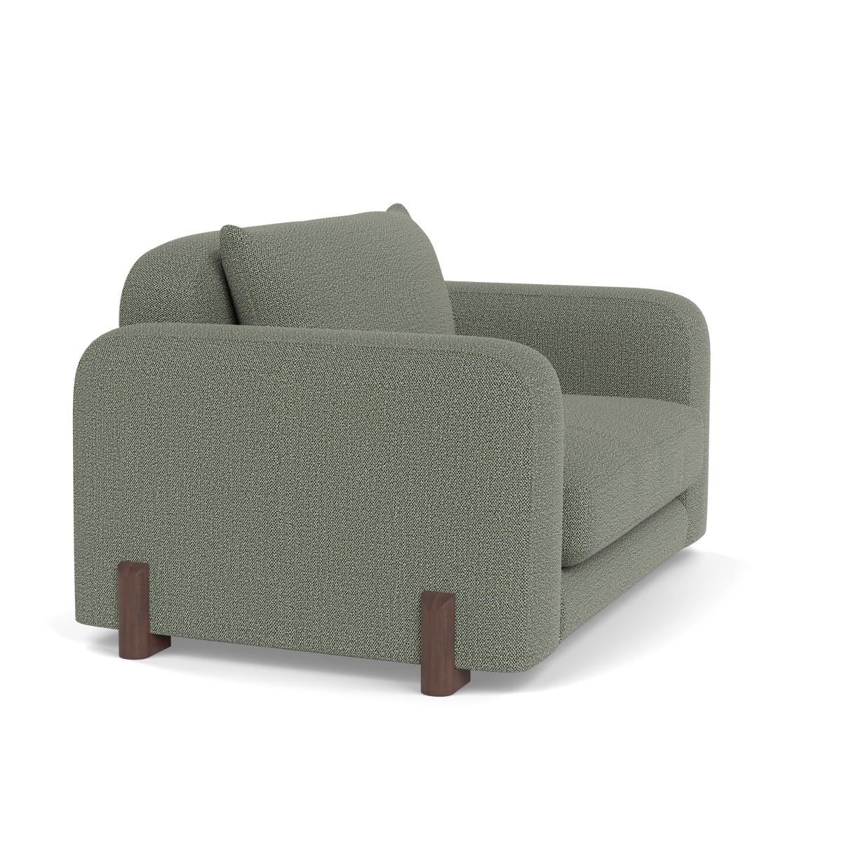 Heal's Nuvola Loveseat Boucle Tweed Lapis Natural Oak Feet – image 2