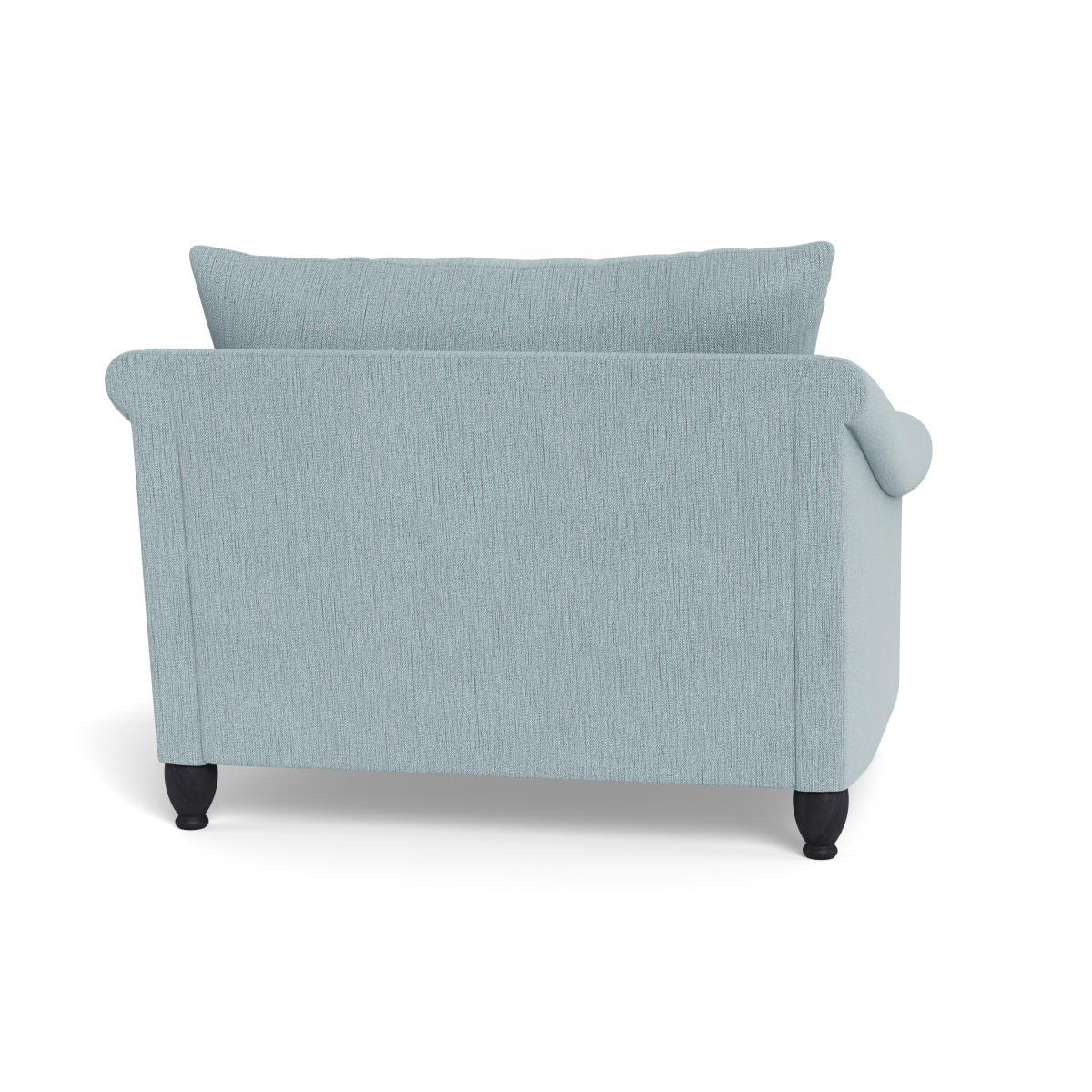 Heal's Devon Loveseat Smart Linen Mix Duck Egg Black Stain Beech Feet - Heal's UK Furniture – image 5