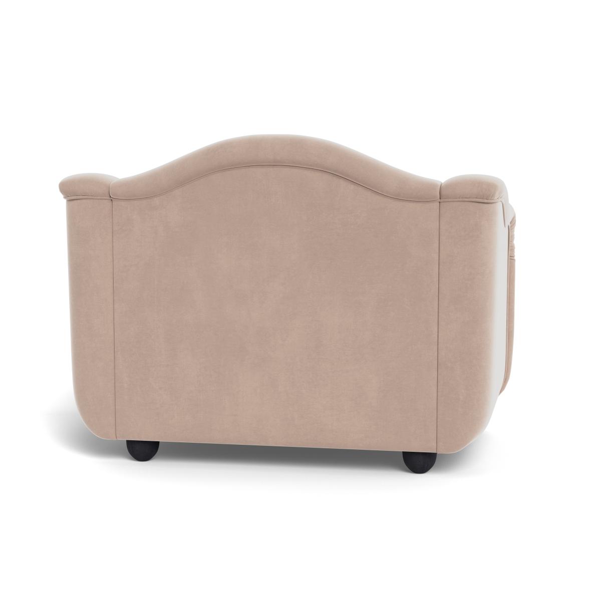 Heal's Tetbury Loveseat Smart Velvet Pebble Natural Beech Feet – image 6