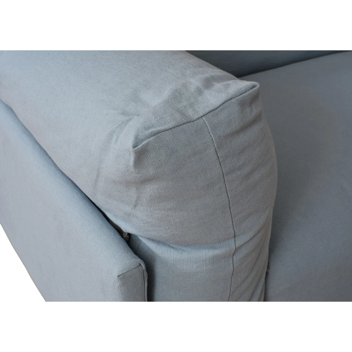 Heal's Novara Loveseat Smart Luxe Velvet Mulberry Black Feet – image 4