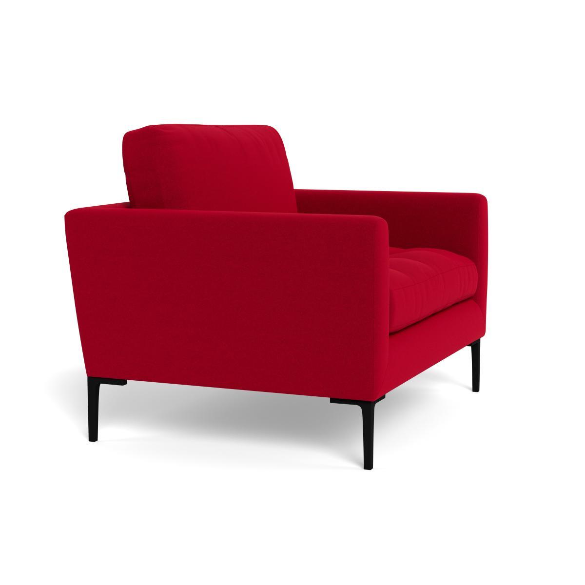 Heal's Eton Loveseat Melton Wool Red Oxide Black Feet - Heal's UK Furniture – image 2
