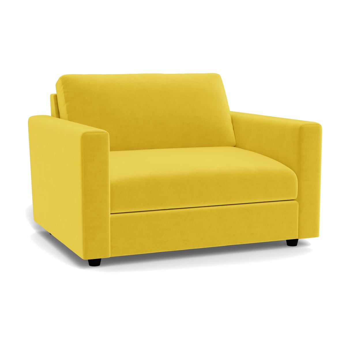 Heal's Nimbus II Loveseat Brushed Cotton Mist Black Feet – image 1