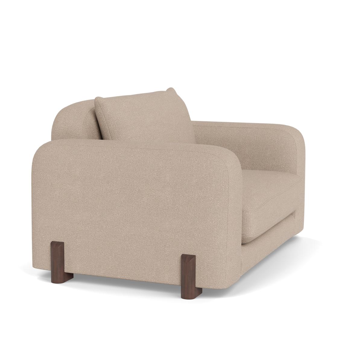 Heal's Nuvola Loveseat Boucle Tweed Pearl Black Beech Feet – image 2