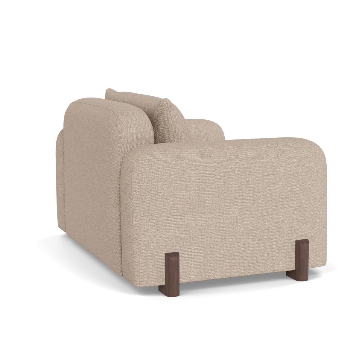 Heal's Nuvola Loveseat Boucle Tweed Pearl Black Beech Feet – image 4