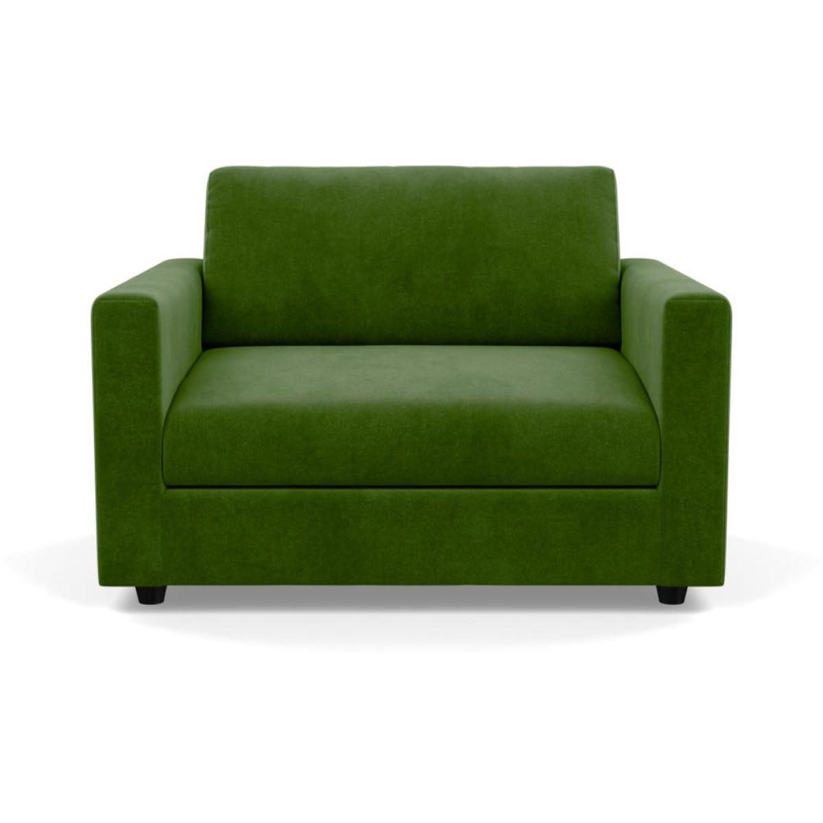 Heal's Nimbus II Loveseat Smart Luxe Velvet Grass Black Feet – image 2