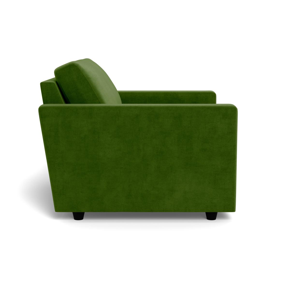 Heal's Nimbus II Loveseat Smart Luxe Velvet Grass Black Feet – image 4