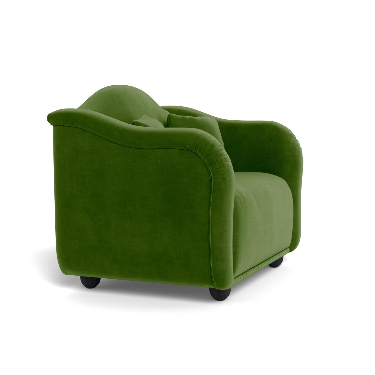 Heal's Tetbury Loveseat Smart Luxe Velvet Grass Natural Beech Feet – image 3