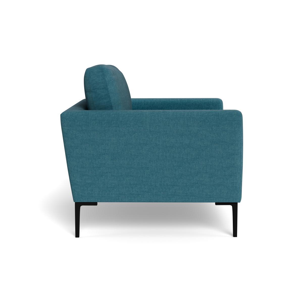 Heal's Eton Loveseat Brushed Cotton Cadet Brass Feet - Heal's UK Furniture – image 3