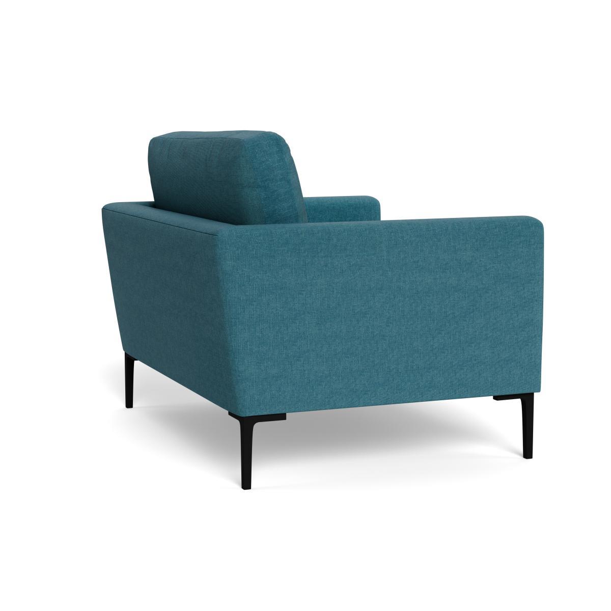 Heal's Eton Loveseat Brushed Cotton Cadet Brass Feet - Heal's UK Furniture – image 4