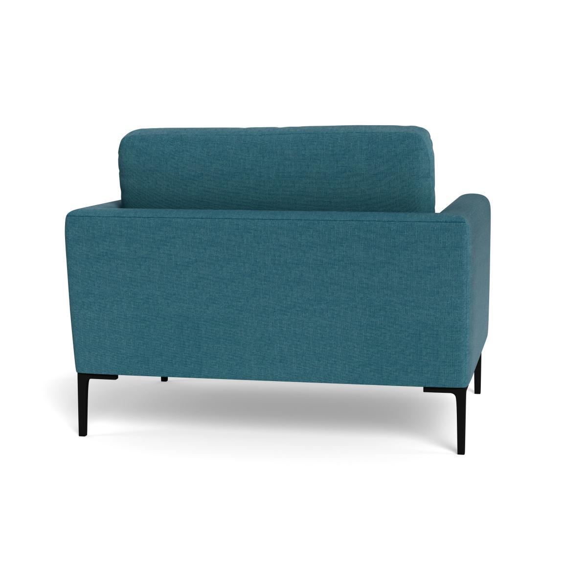 Heal's Eton Loveseat Brushed Cotton Cadet Brass Feet - Heal's UK Furniture – image 5