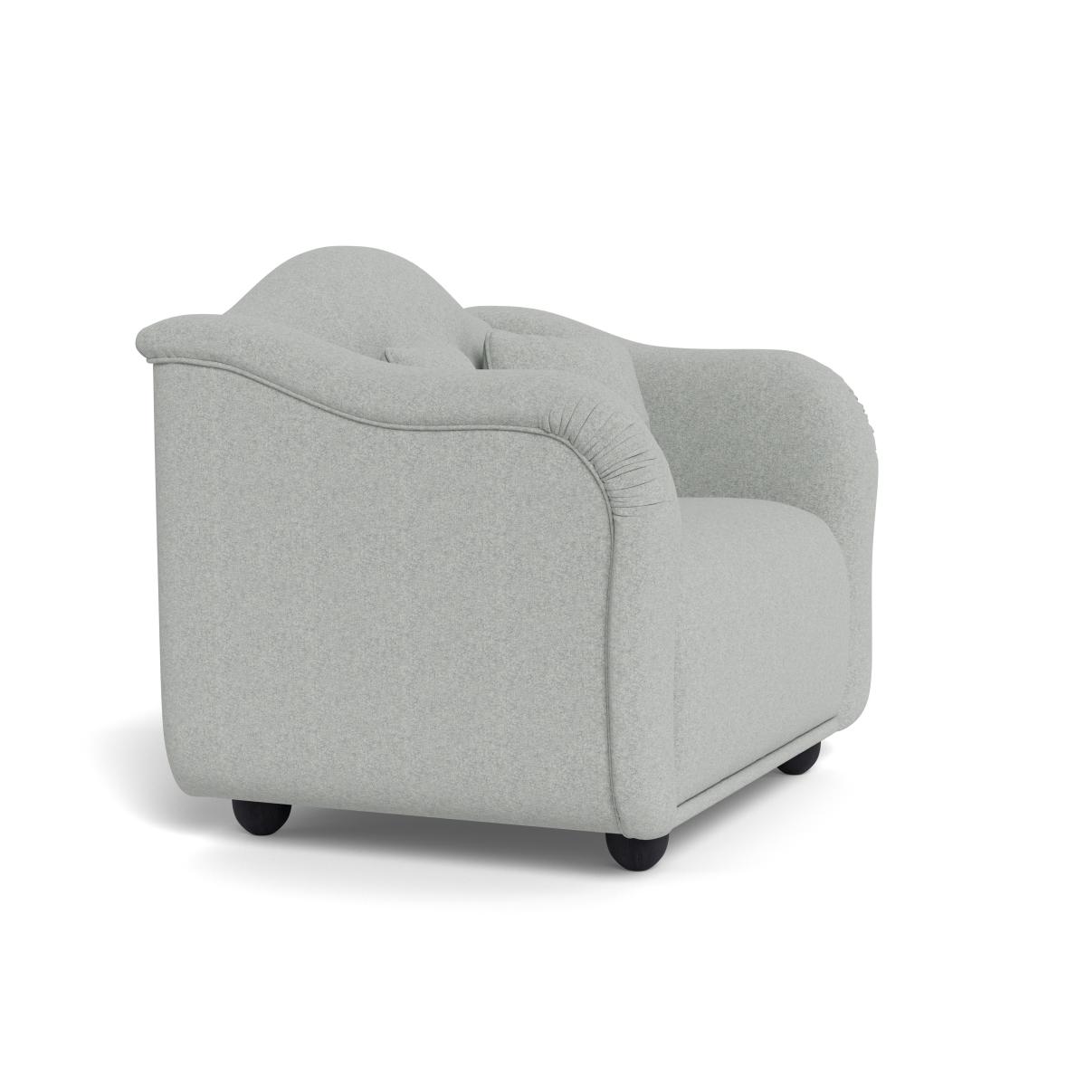 Heal's Tetbury Loveseat Melton Wool Limestone Natural Beech Feet – image 3