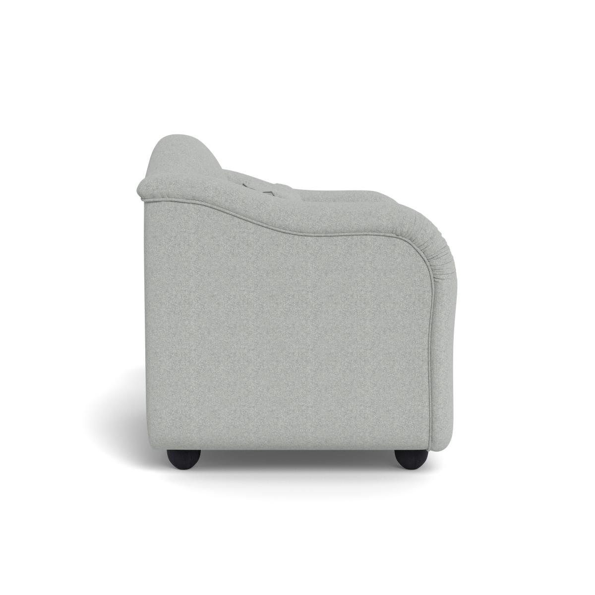 Heal's Tetbury Loveseat Melton Wool Limestone Natural Beech Feet – image 4