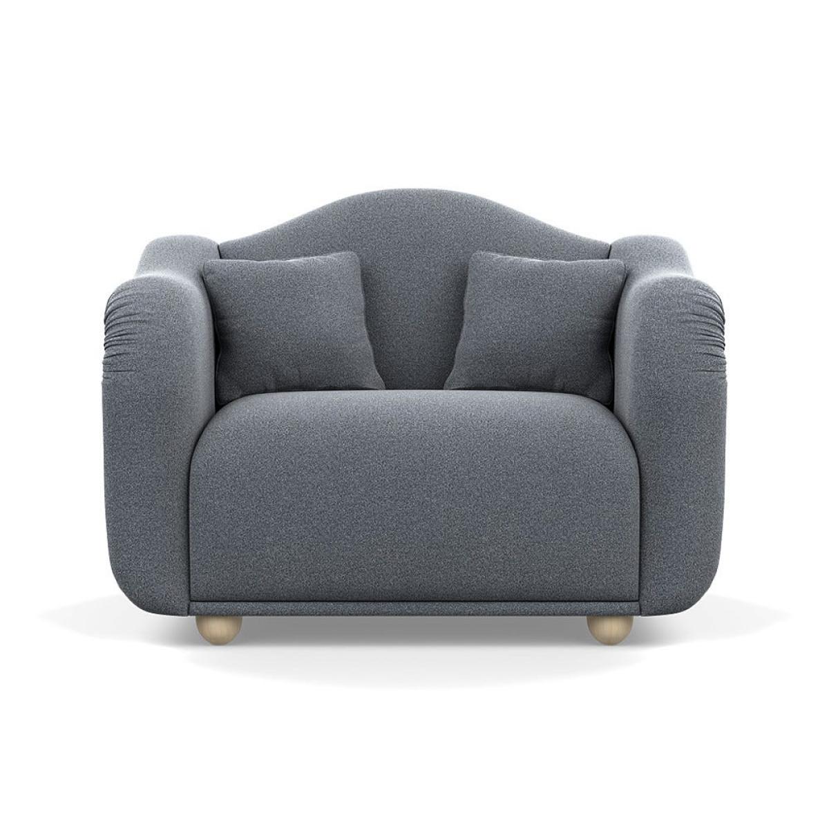 Heal's Tetbury Loveseat Boucle Steel Natural Beech Feet – image 2