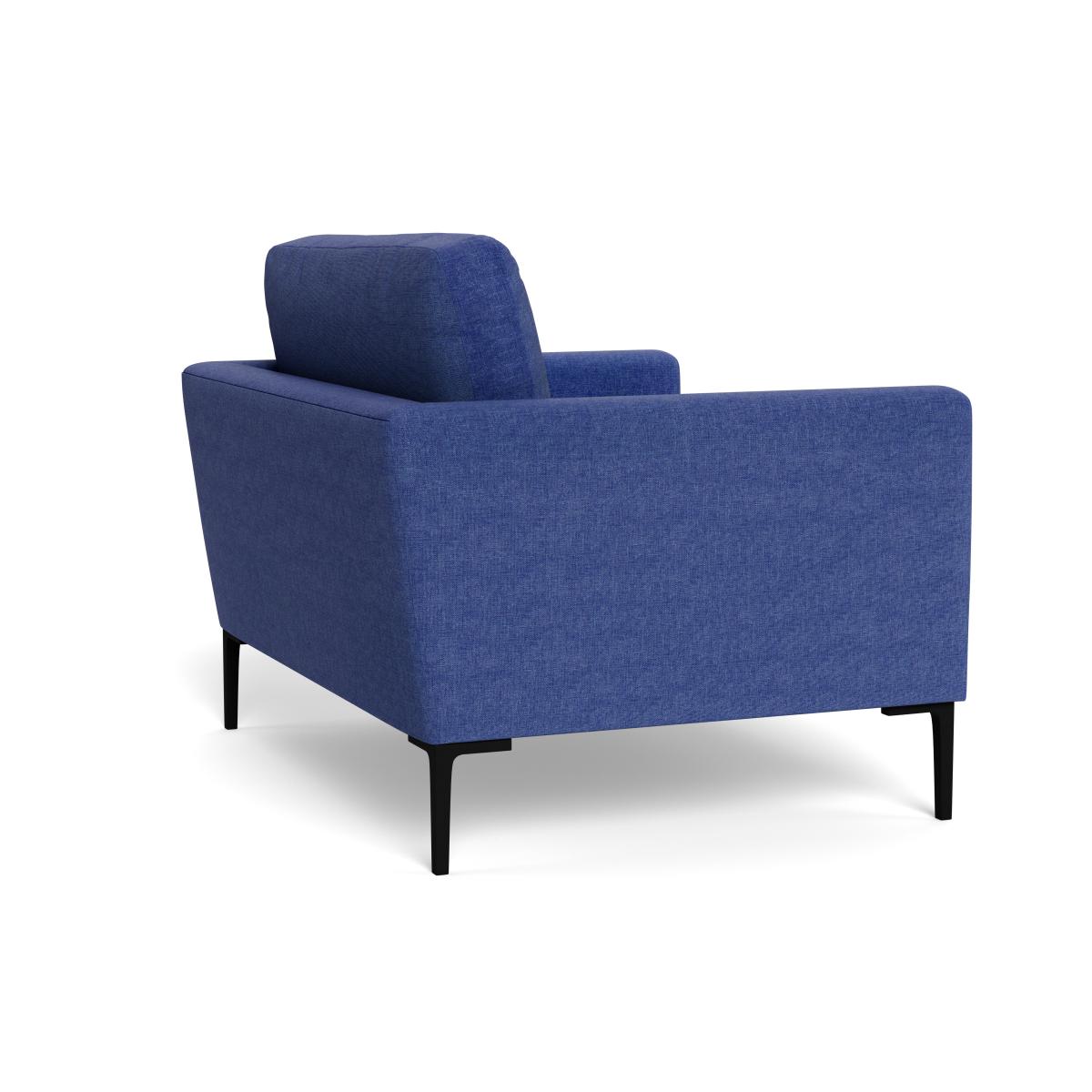 Heal's Eton Loveseat Brushed Cotton Cobalt Black Feet – image 5