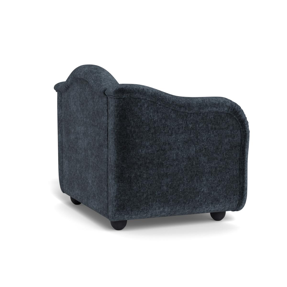 Heal's Tetbury Loveseat Boucle Velvet Space Black Beech Feet – image 4