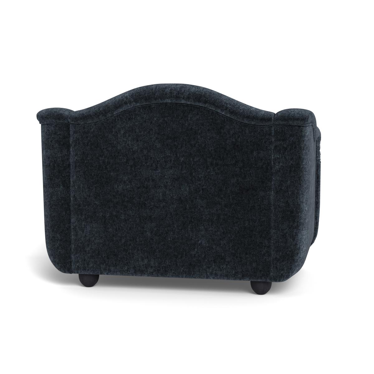 Heal's Tetbury Loveseat Boucle Velvet Space Black Beech Feet – image 5