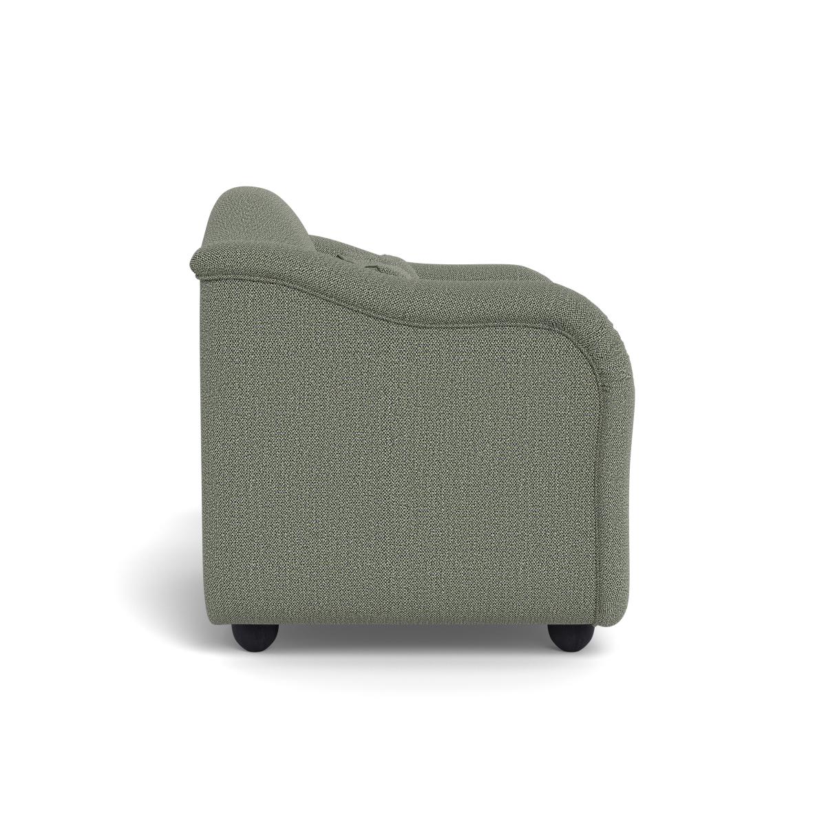 Heal's Tetbury Loveseat Boucle Tweed Lapis Black Beech Feet – image 3