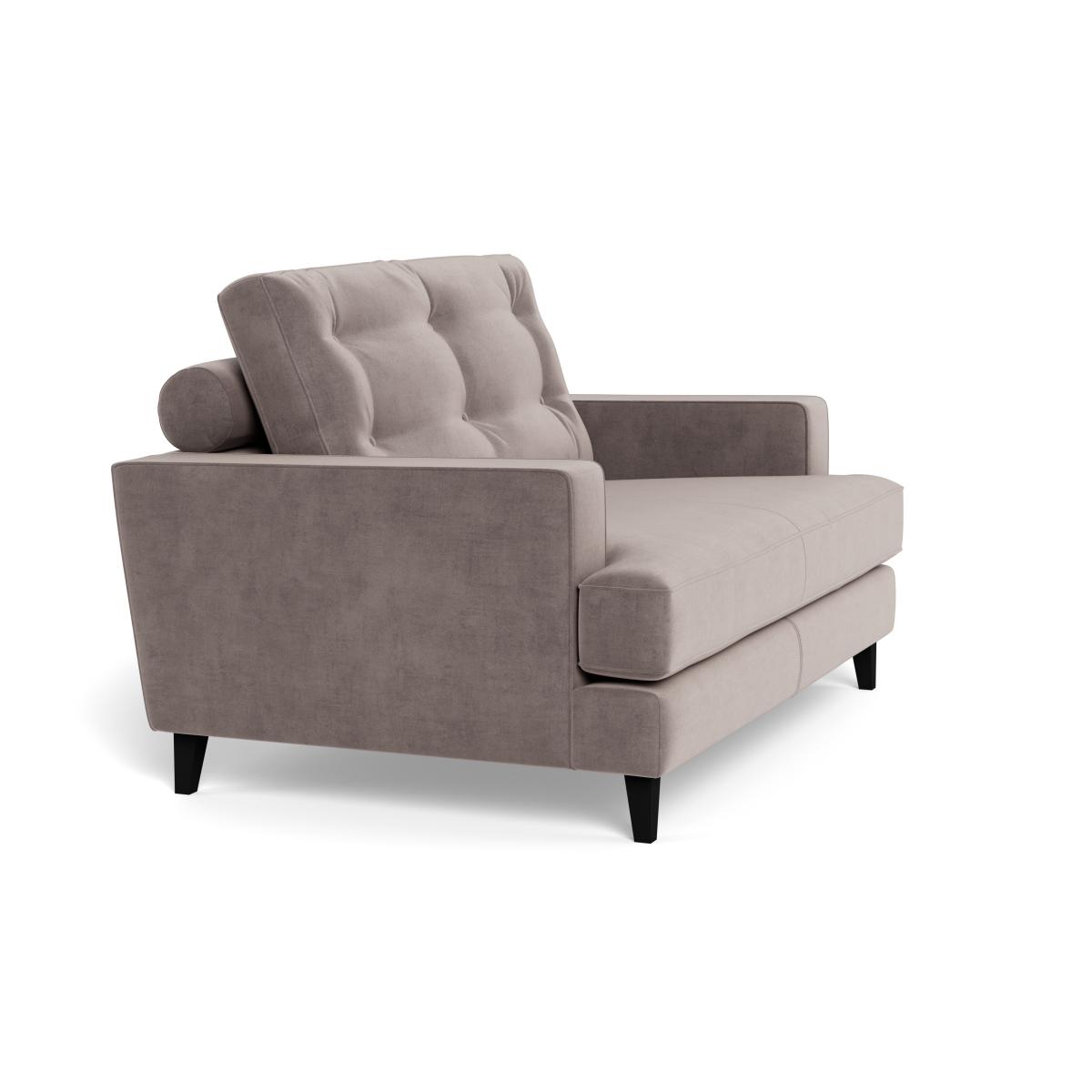 Heal's Mistral Loveseat Smart Luxe Velvet Mushroom Black Feet – image 3