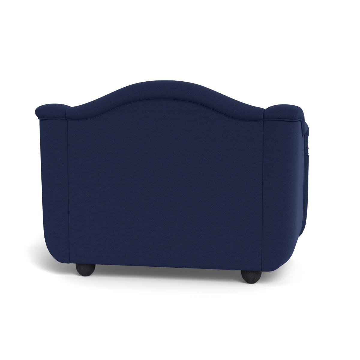 Heal's Tetbury Loveseat Melton Wool New Navy Walnut Stained Beech Feet – image 6