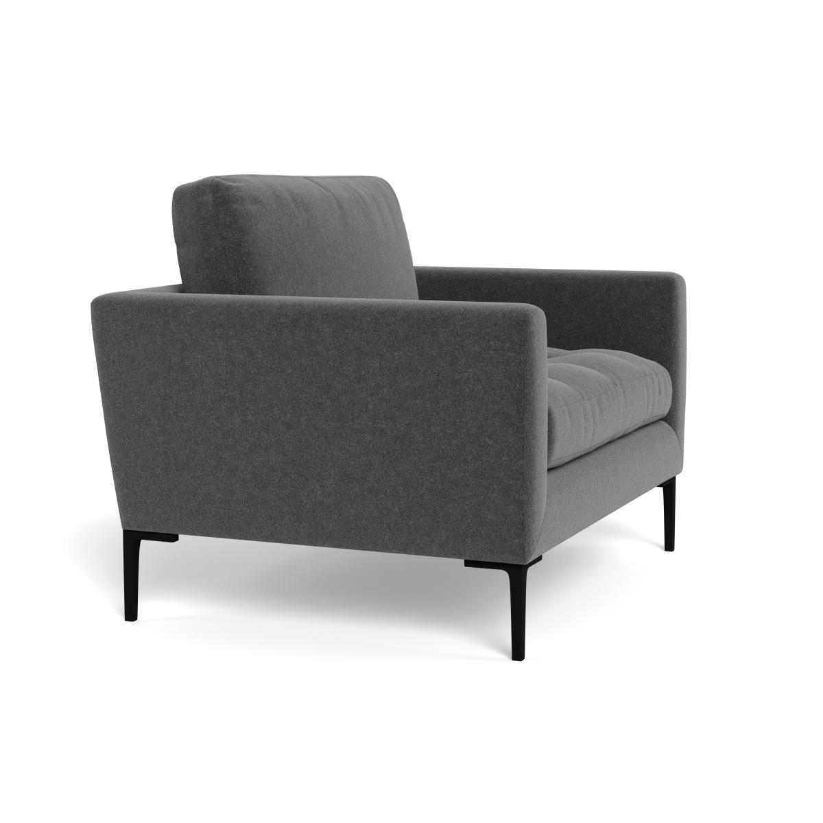 Heal's Eton Loveseat Melton Wool Granite Brass Feet - Heal's UK Furniture – image 2