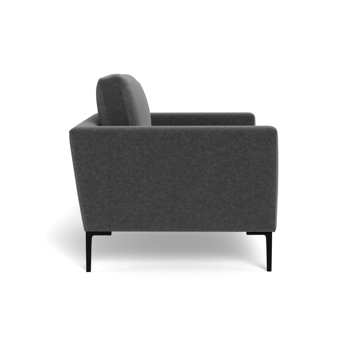 Heal's Eton Loveseat Melton Wool Granite Brass Feet - Heal's UK Furniture – image 3