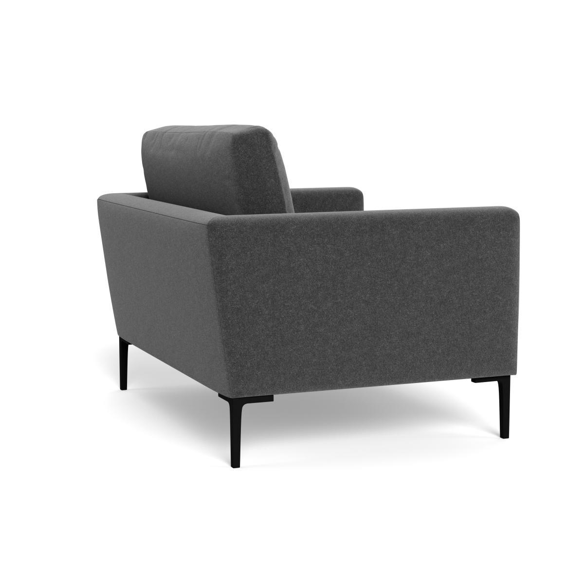 Heal's Eton Loveseat Melton Wool Granite Brass Feet - Heal's UK Furniture – image 4