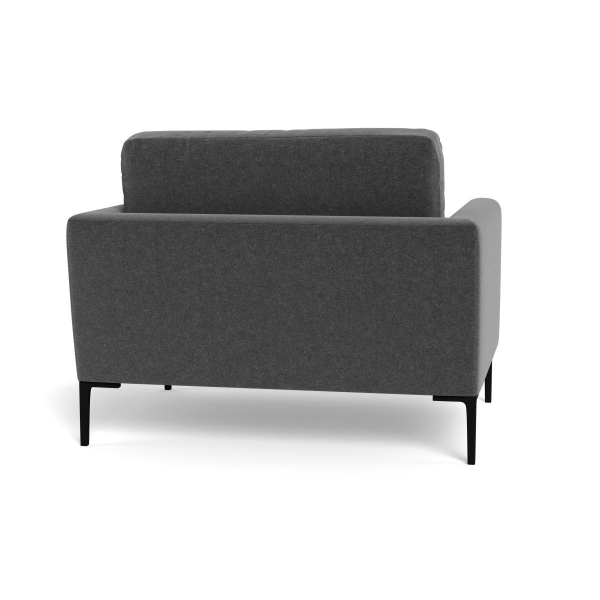 Heal's Eton Loveseat Melton Wool Granite Brass Feet - Heal's UK Furniture – image 5