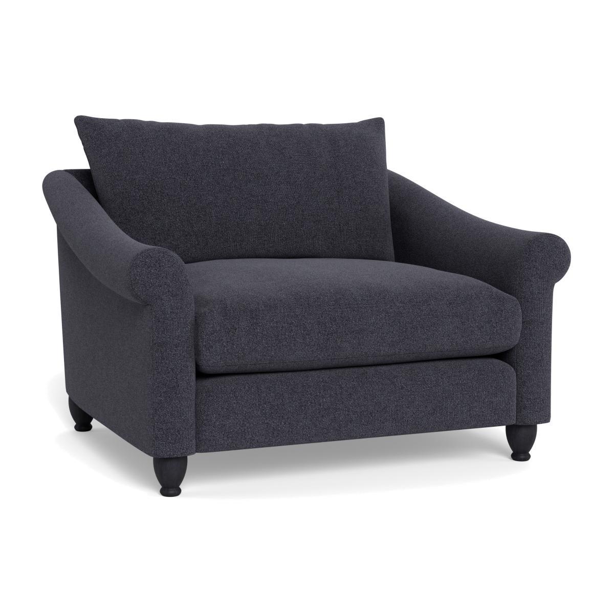 Heal's Devon Loveseat Texture Soot Natural Ash Feet - Heal's UK Furniture – image 1