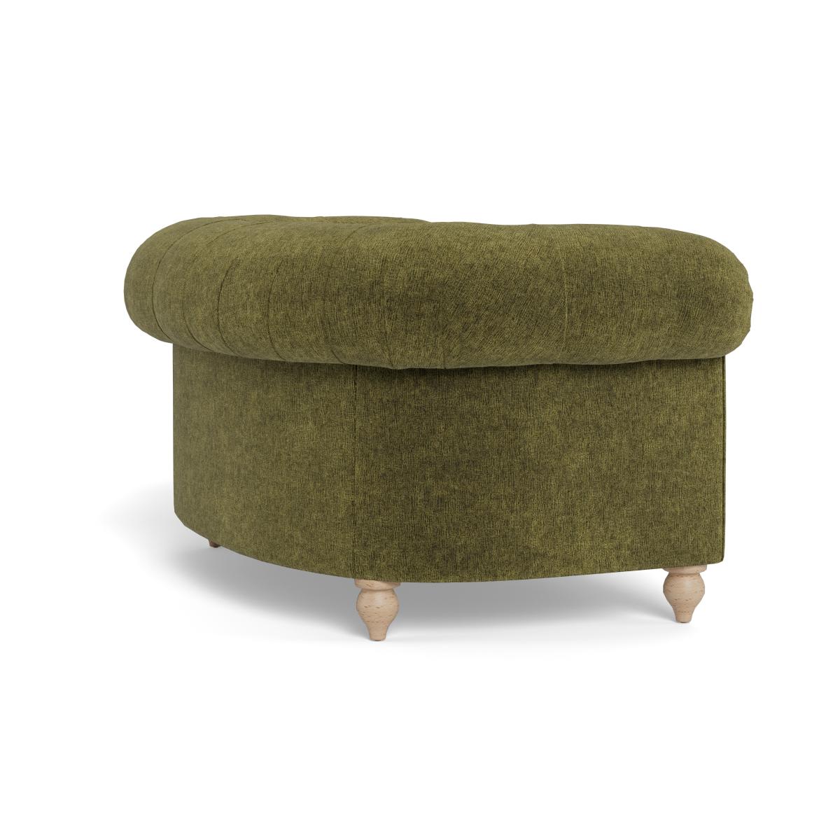 Heal's Fitzrovia Loveseat Boucle Velvet Wilder Black Feet – image 4