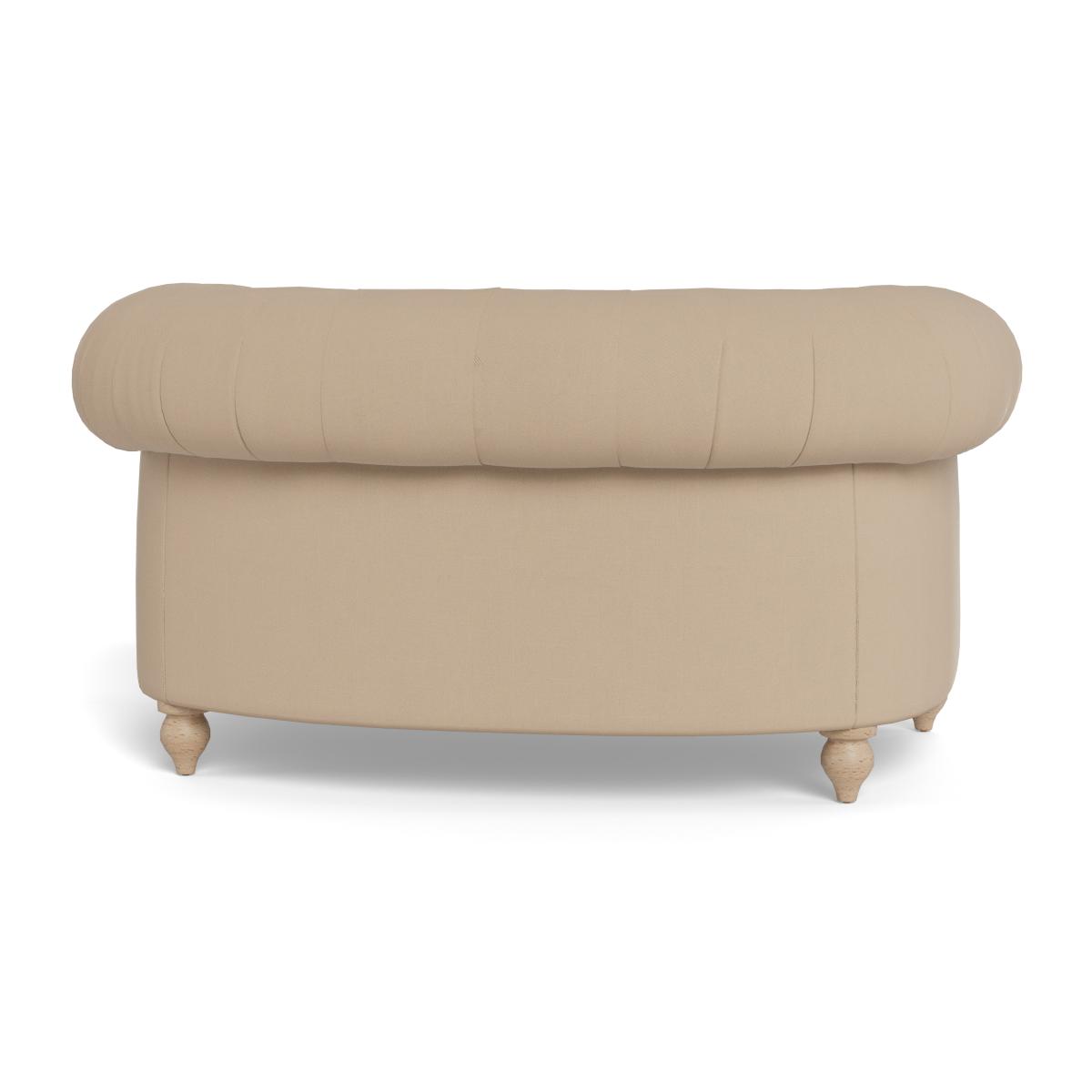 Heal's Fitzrovia Loveseat Capelo Linen-Cotton Bamboo Black Feet – image 5