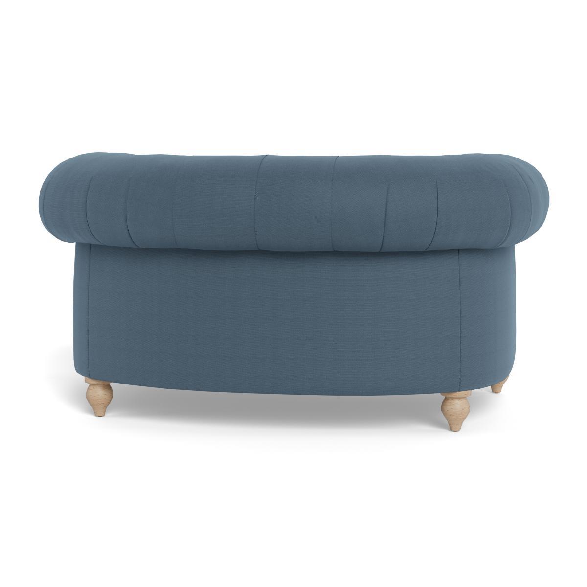 Heal's Fitzrovia Loveseat Capelo LinenCotton Mineral Black Feet - Heal's UK Furniture – image 5