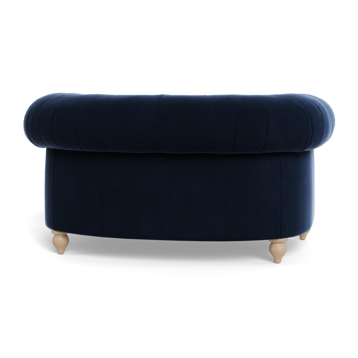 Heal's Fitzrovia Loveseat Smart Velvet Dusk Black Feet - Heal's UK Furniture – image 5