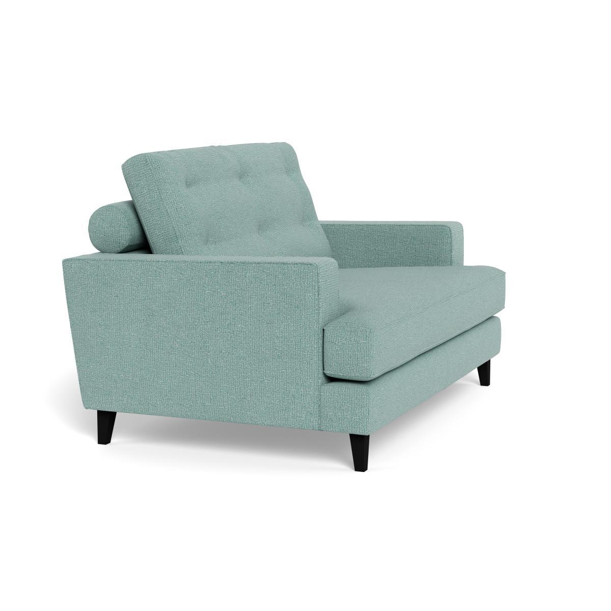 Heal's Mistral Loveseat Tejo Recycled Teal Black Feet - Heal's UK Furniture – image 2