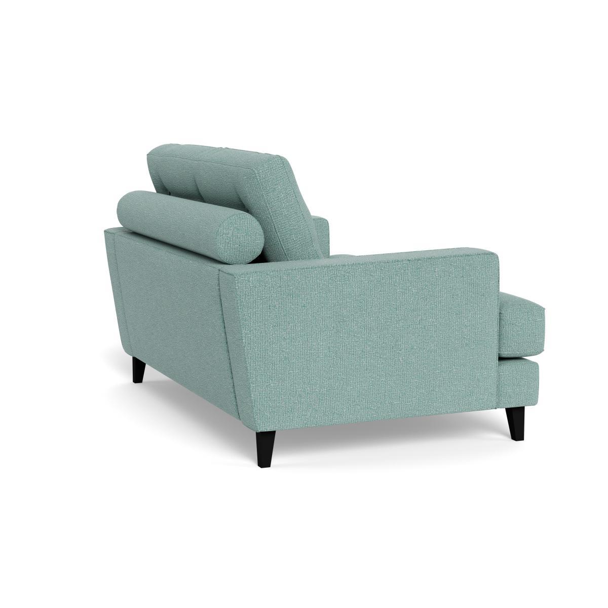 Heal's Mistral Loveseat Tejo Recycled Teal Black Feet - Heal's UK Furniture – image 4