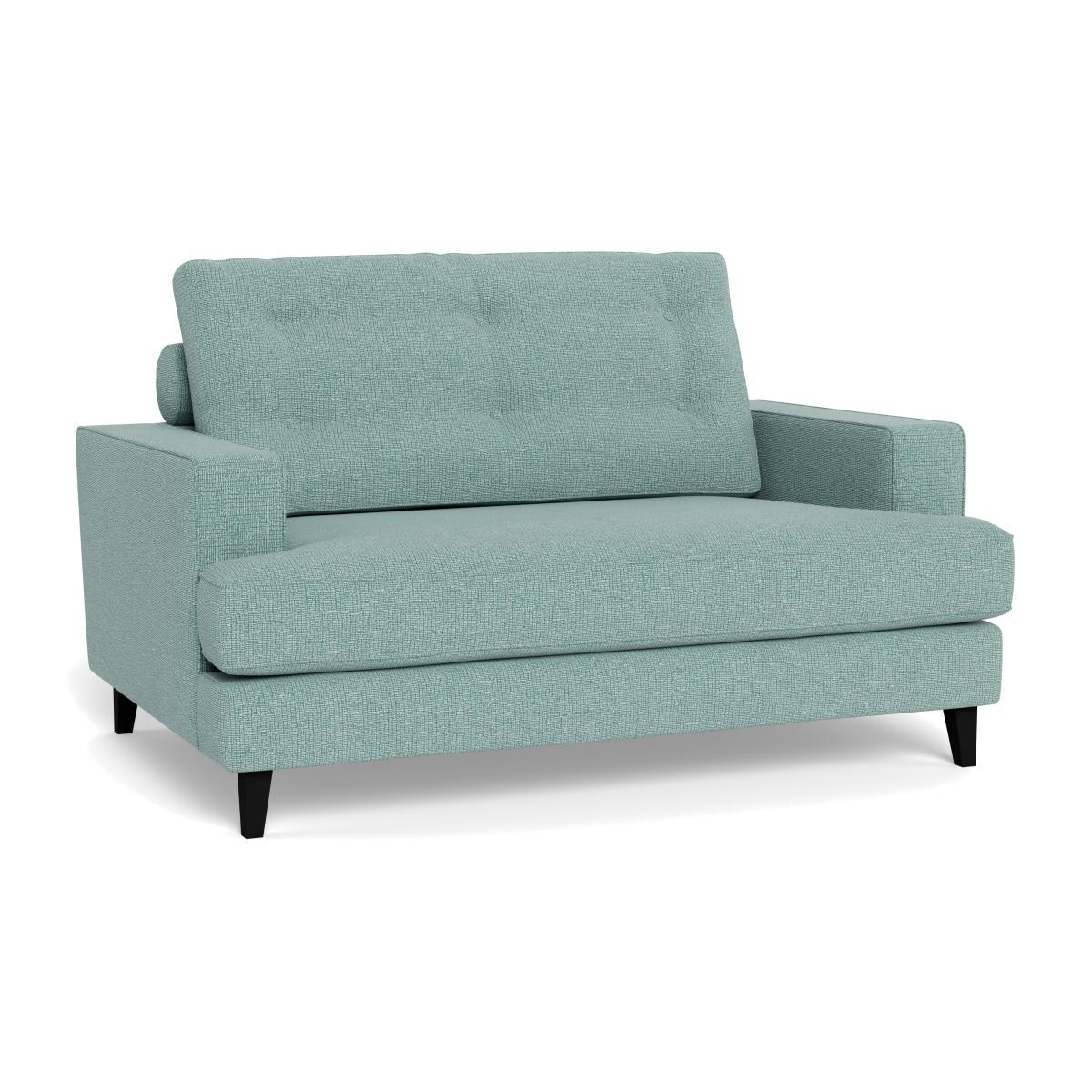Heal's Mistral Loveseat Tejo Recycled Teal Black Feet - Heal's UK Furniture – image 1