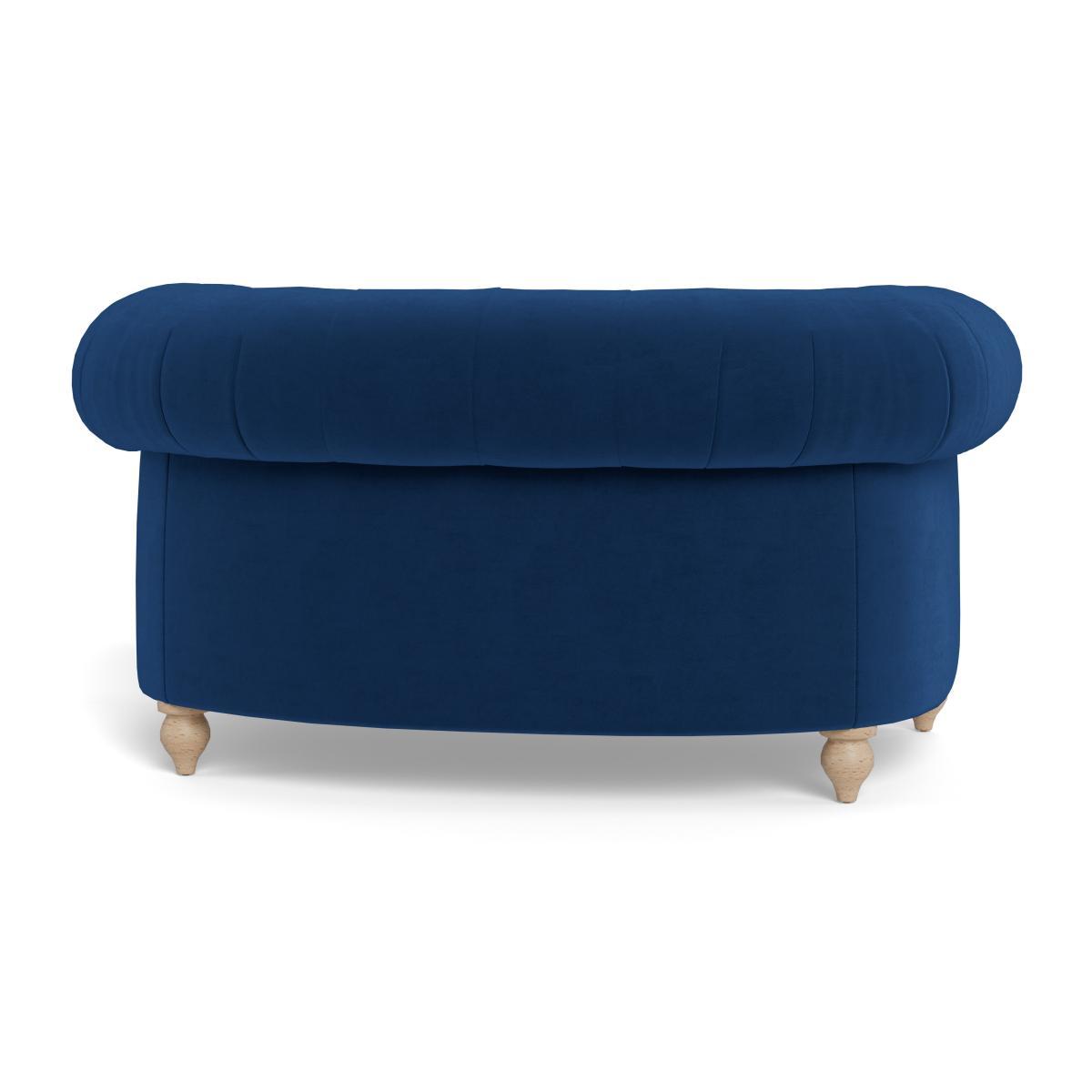 Heal's Fitzrovia Loveseat Smart Velvet Petrol Black Feet - Heal's UK Furniture – image 5
