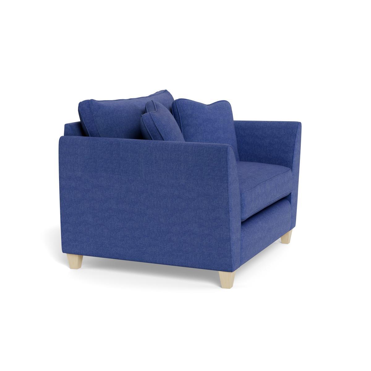 Heal's Torino Loveseat Smart Linen Duck Egg Natural Ash Feet - Heal's UK Furniture – image 2