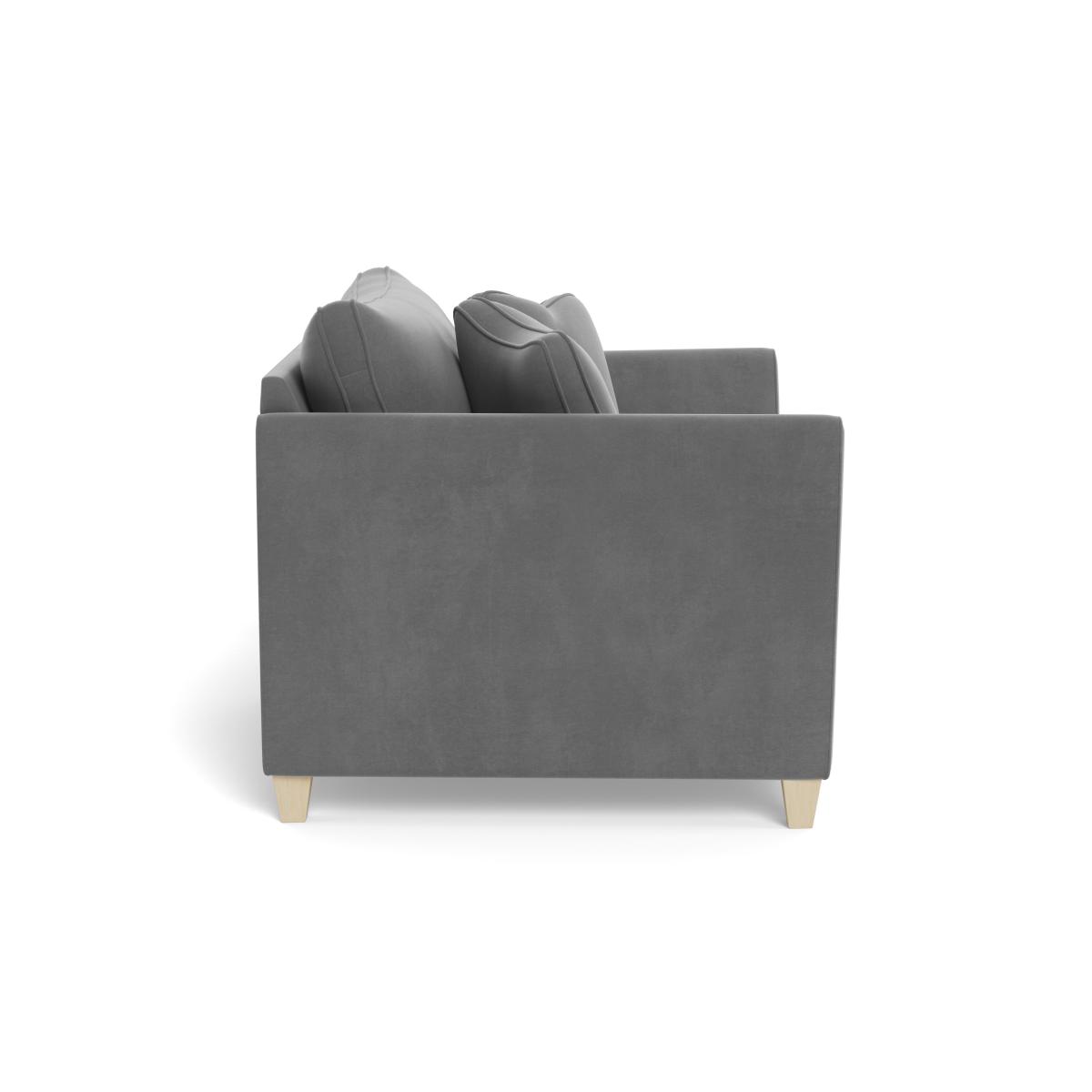 Heal's Torino Loveseat Smart Velvet Mercury Black Feet - Heal's UK Furniture – image 3