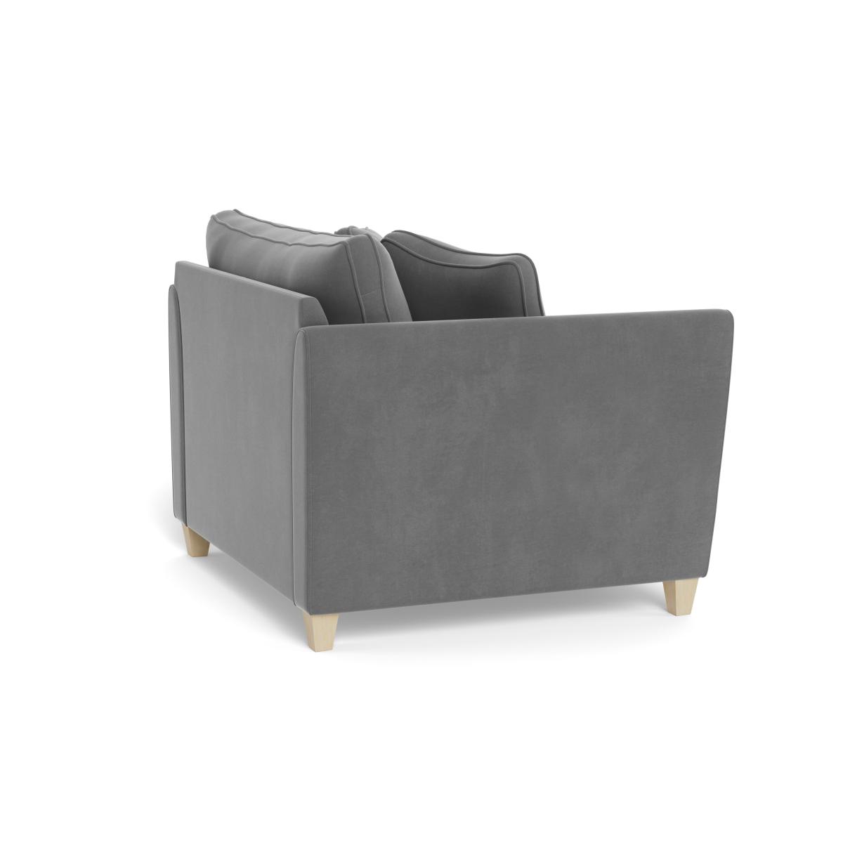 Heal's Torino Loveseat Smart Velvet Mercury Black Feet - Heal's UK Furniture – image 4