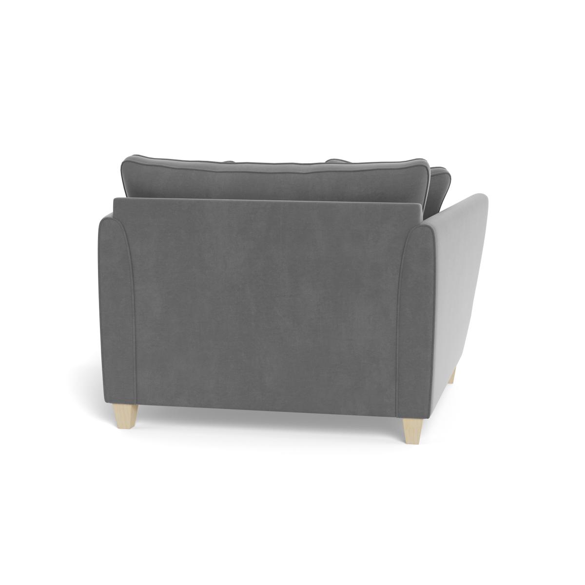 Heal's Torino Loveseat Smart Velvet Mercury Black Feet - Heal's UK Furniture – image 5