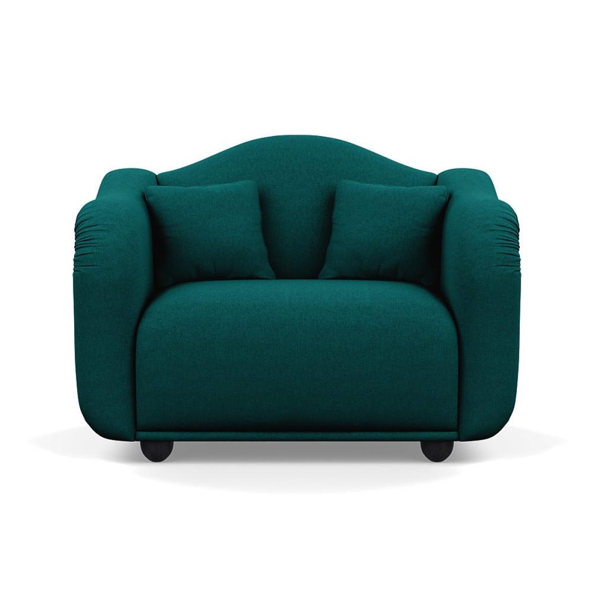 Heal's Tetbury Loveseat Brushed Cotton Pine Black Beech Feet – image 2